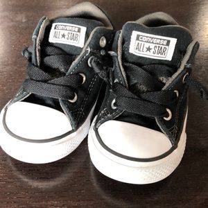 Converse black slip on sneaker size 6